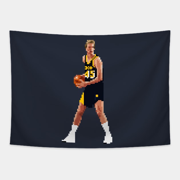 Rik Smits Pixel Dribble. Tapestry by qiangdade