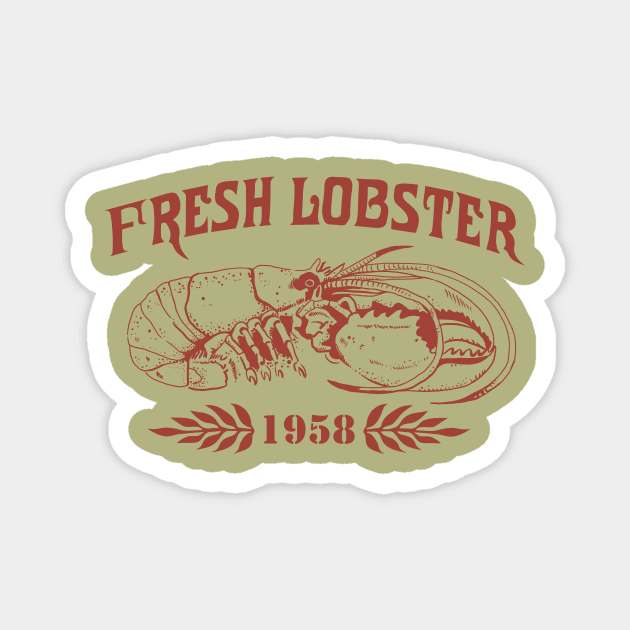 fresh lobster 1985 Magnet by vender