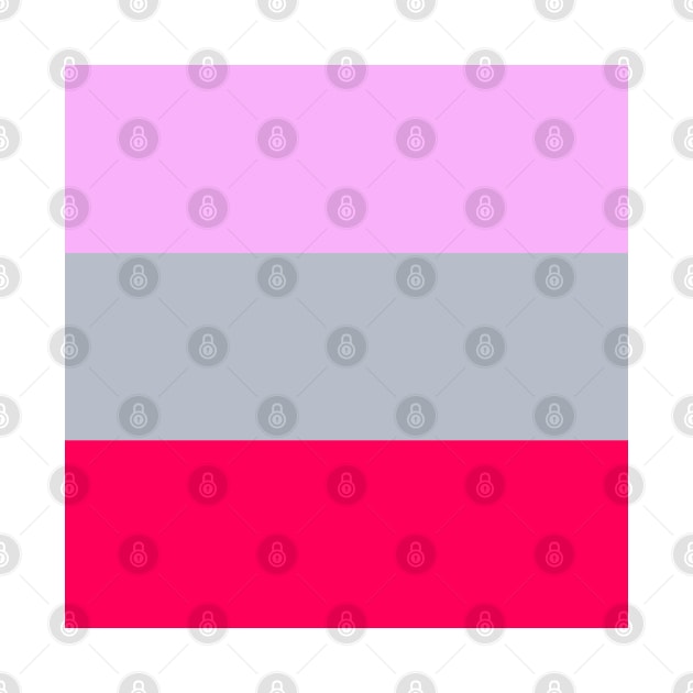 LIGHT PINK - LIGHT GREY  -HOT PINK  3 STRIPES DESIGN - CANDY THEME by colorsandpatterns