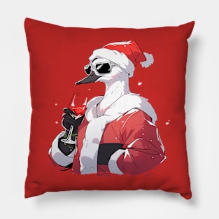 Santa Goose just chillin' Pillow