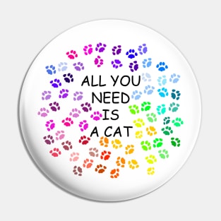 All you need is a cat. Art. Pin