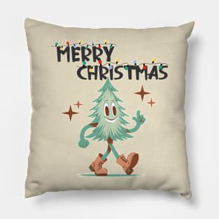 Festive Frolic: Walking Christmas Tree Pillow