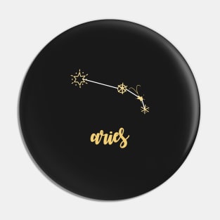 Aries zodiac Pin