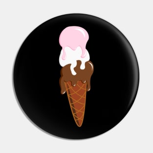 Neopolitan Ice Cream Pin