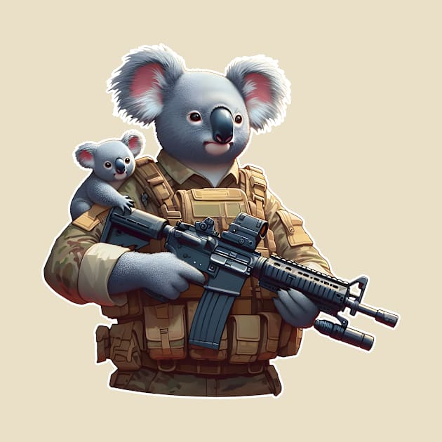 Tactical Koala by Rawlifegraphic