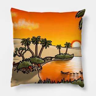 Arid Sunset Pillow