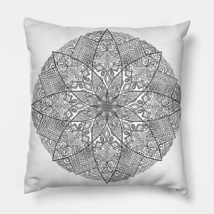 Detailed Mandala Pattern Pillow