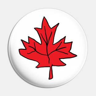 Red Maple Leaf. A beautiful, cute red maple leaf design. Pin