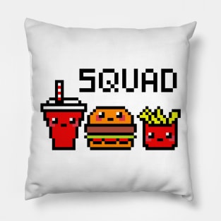 Cute squad pixel art Pillow