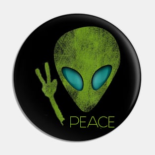 Alien Peace Cool Funny Cute UFO Lover Birthday Gift Pin