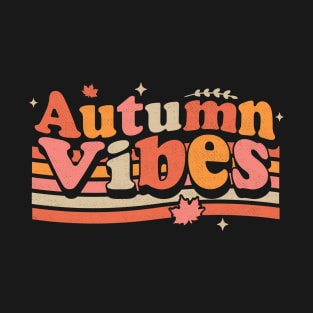 Autumn Vibes 70s Fall Lover Retro Vintage T-Shirt