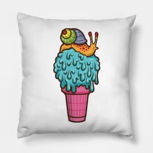 Snail - icecream Pillow