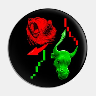 Stock Market Bull Vs Bear - Day Trading Stocks - Investing - Crypto Pin