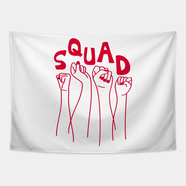 Squad - Feminist Women of Color - Future of America Tapestry by YourGoods