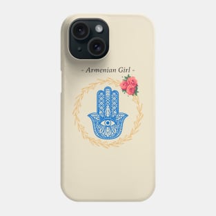 Armenian Girl Hamsa Phone Case