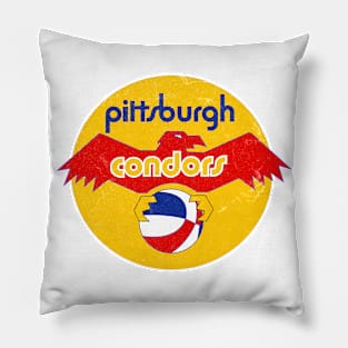 Vintage Pittsburgh Condors ABA Basketball 1971 Pillow