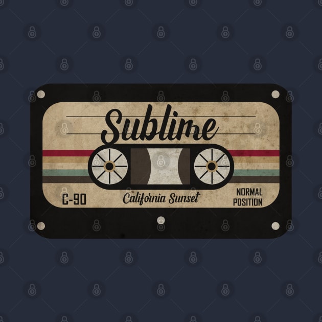 California Sunset Cassette by CTShirts