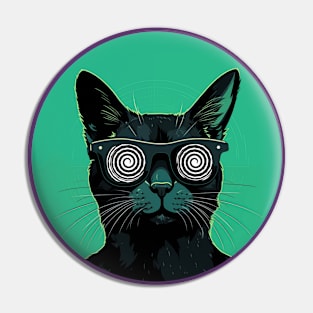 X-ray Cat Pin