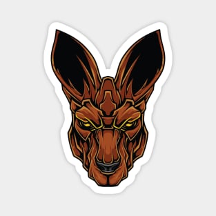 red kangaroo head Magnet