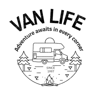 van life adventure awaits in every corner T-Shirt