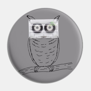 Owl cassette Pin