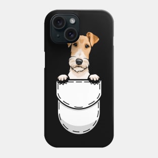 Funny Fox Terrier Pocket Dog Phone Case