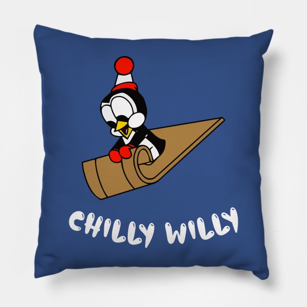 Chilly Willy - Woody Woodpecker Pillow by kareemik