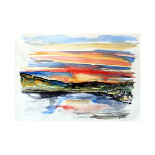 Buttermere - From an Abstract Watercolour T-Shirt
