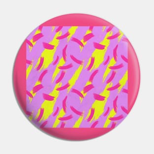 Neon Brush Stroke Pattern Pin