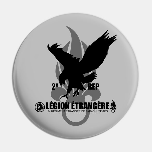 Foreign Legion Paratrooper - 2 REP Pin by TCP