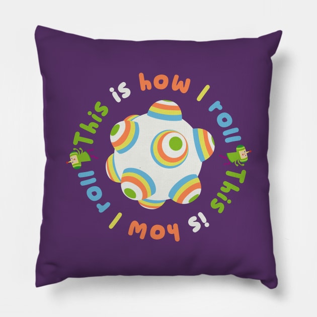 This is How I Roll Katamari Pillow by hya_bm