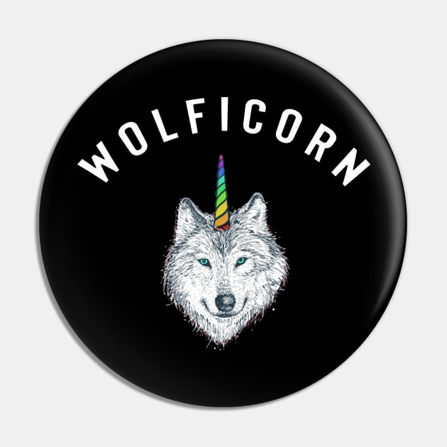 Wolficorn Wolf Unicorn Halloween Pin by tanambos