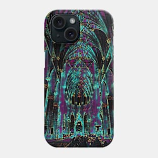 Gothic cathedral inside Phone Case