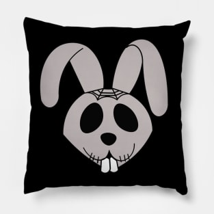 Skull Easter Bunny Rabbit Pillow