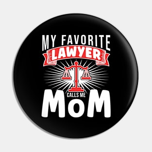 Lawyer Mom Pin