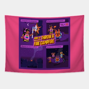 Lego Fortnite HOW TO THROW A FIRE CAMPFIRE! Tapestry