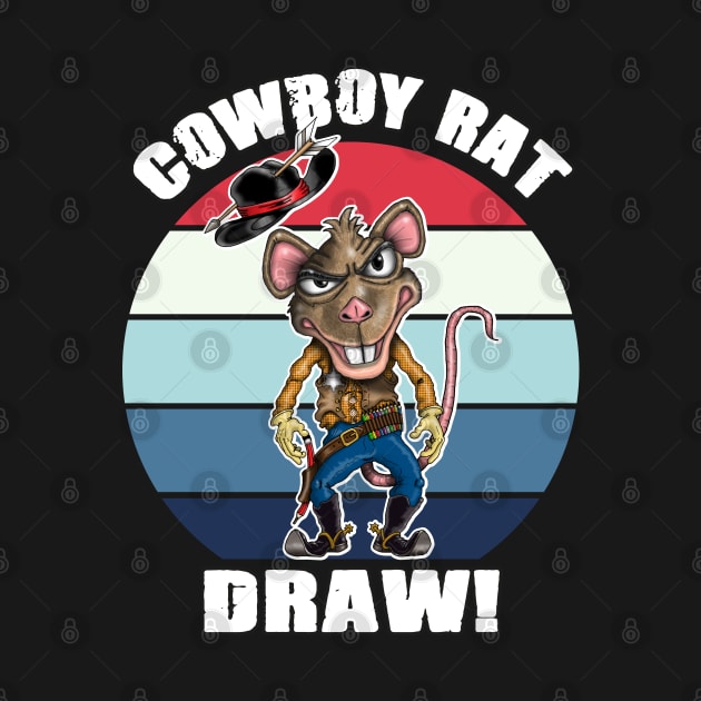 Funny Cowboy Rat by Status71