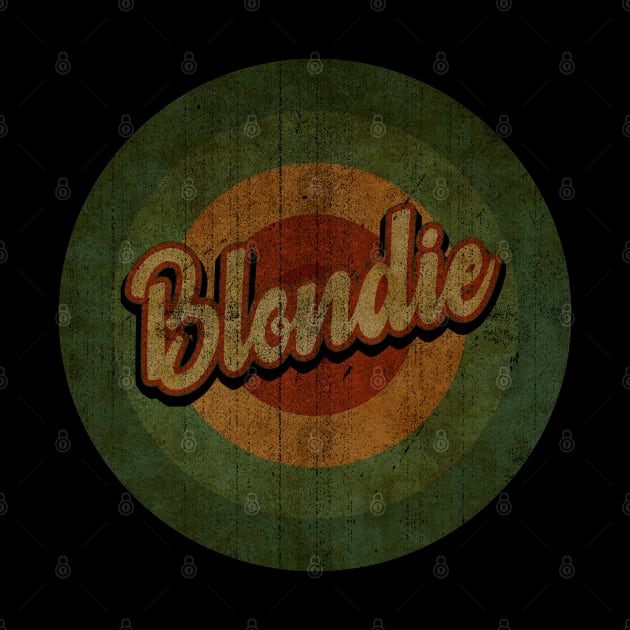 Circle Retro Vintage Blondie 80s by Jokowow