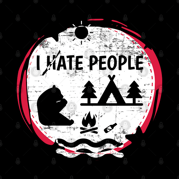 I Hate People Camping Shirts by sheepmerch