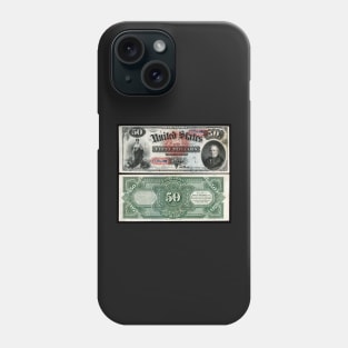 1869 $50 Dollar United States Treasury Note Phone Case