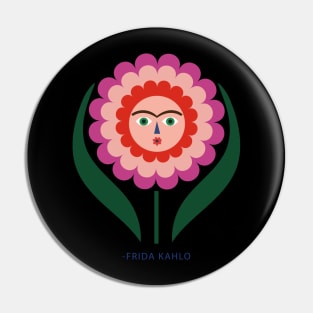 Frida kahlo colorful flower feminist mexican painter viva la vida Pin