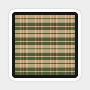 Autumn Aesthetic Daviana 1 Hand Drawn Textured Plaid Pattern Magnet