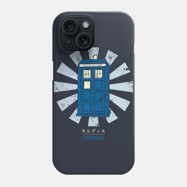 Dr Who Tardis Retro Japanese Phone Case by Nova5