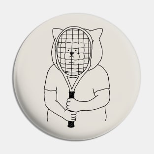 Racket Cat Pin