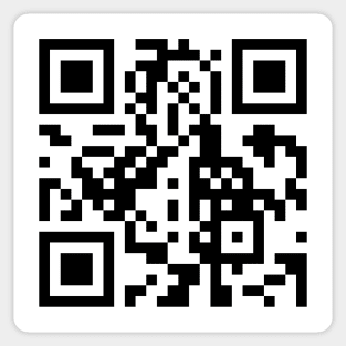 Scan for Free Wifi, QR code, rickroll Sticker for Sale by tropicalhen133