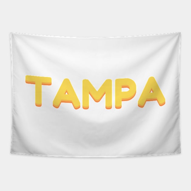 Tampa Sunset Tapestry by Toad House Pixels
