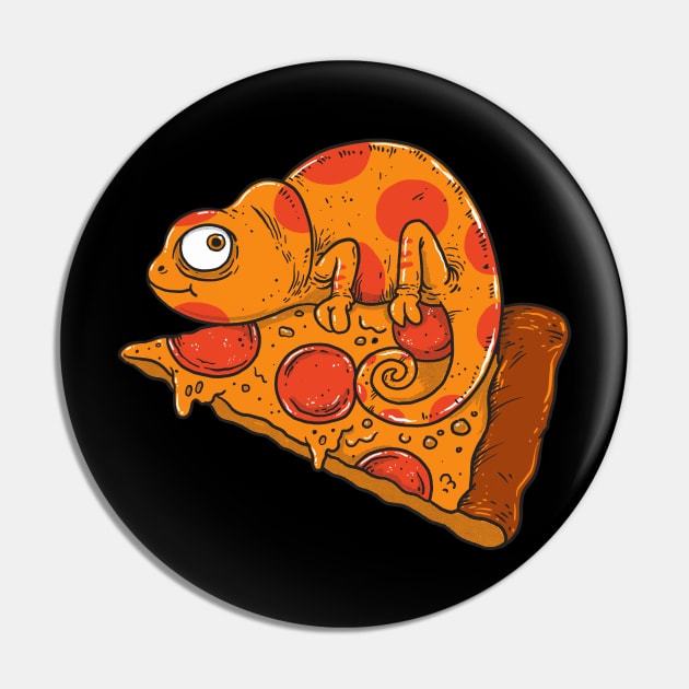 Pizza Chameleon Pin by ppmid