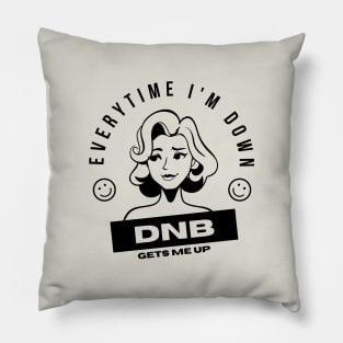 Drum and Bass Gets me Up Pillow