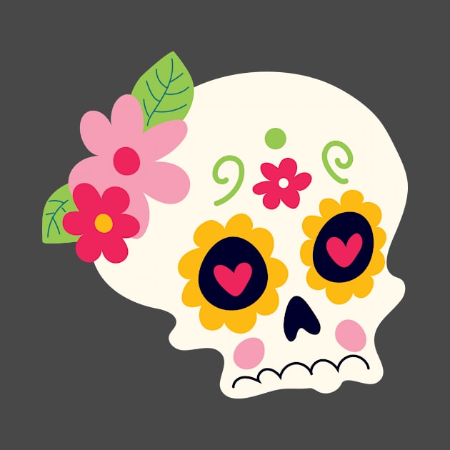 White Sugar Skull by Alexandra Franzese