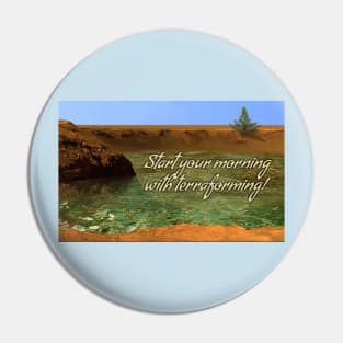 Terraformed Mars Crater Lake Pin